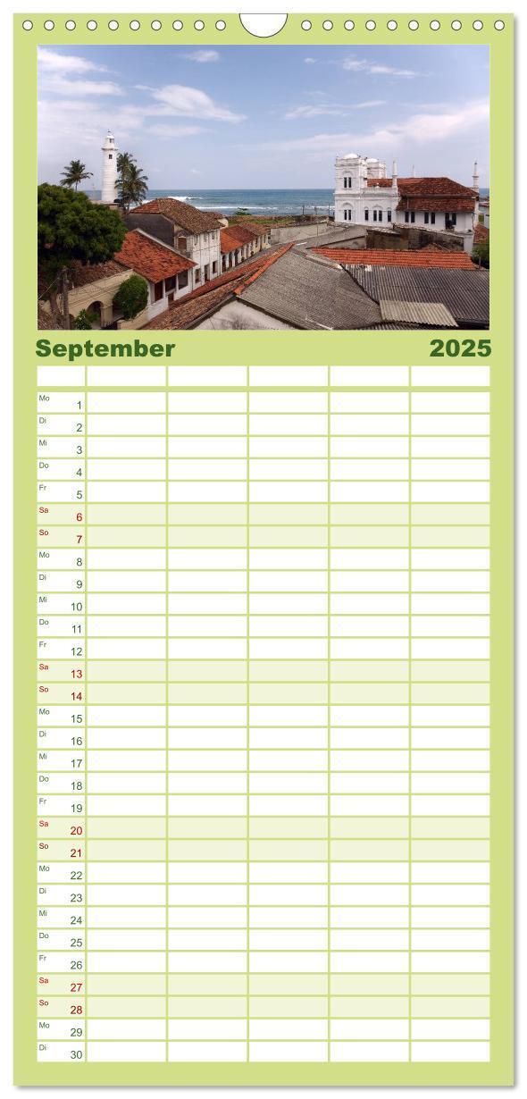 Bild: 9783457121535 | Familienplaner 2025 - Sri Lanka mit 5 Spalten (Wandkalender, 21 x...