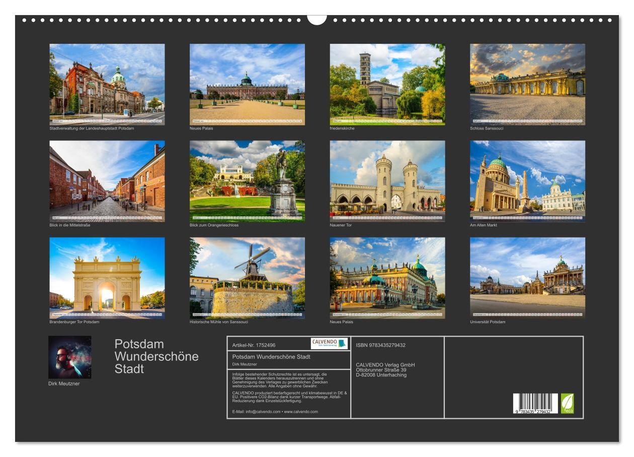 Bild: 9783435279432 | Potsdam Wunderschöne Stadt (Wandkalender 2025 DIN A2 quer),...