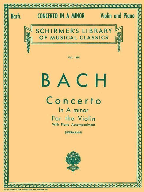 Cover: 9780793554478 | Concerto in a Minor: Schirmer Library of Classics Volume 1401 Score...