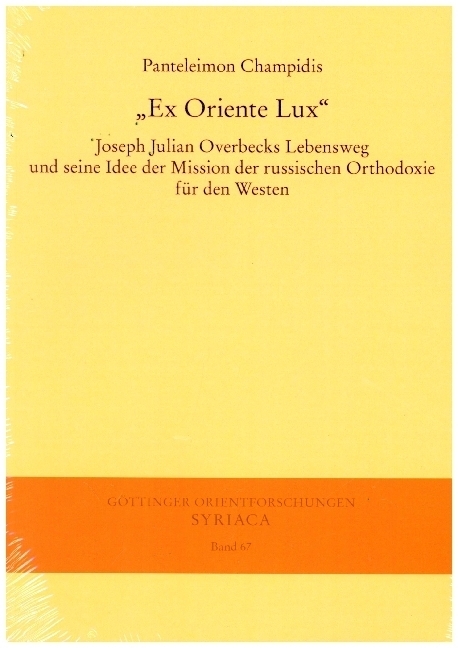 Cover: 9783447121422 | "Ex Oriente Lux" | Panteleimon Champidis | Taschenbuch | 192 S. | 2023