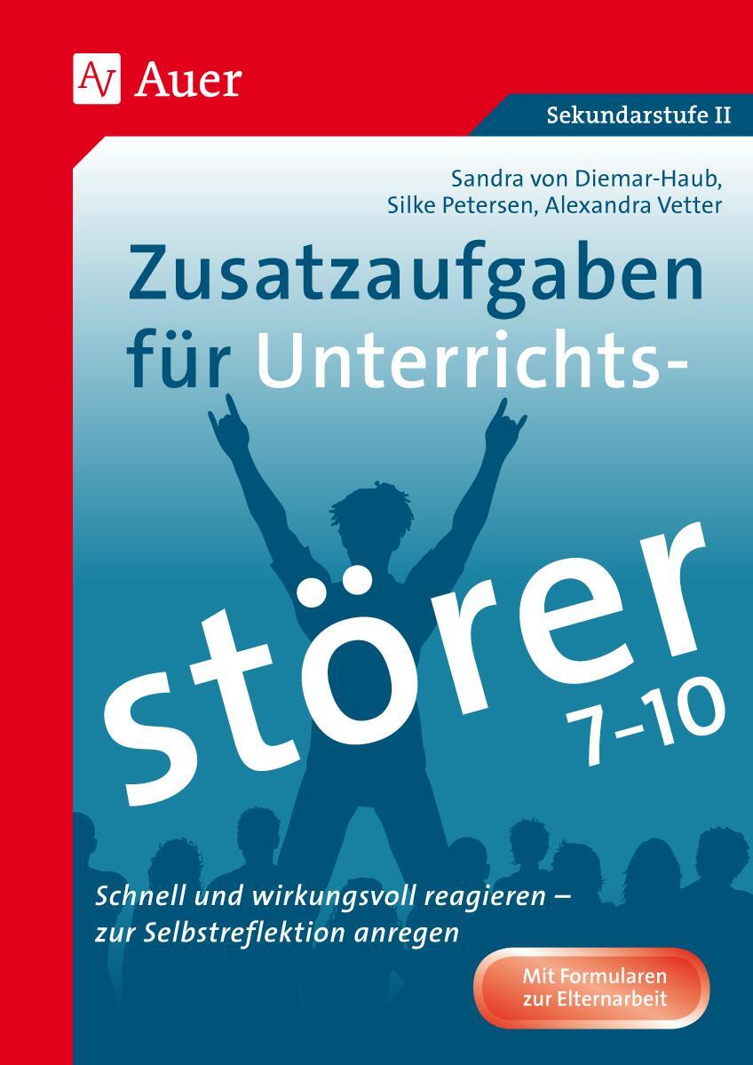 Cover: 9783403078210 | Zusatzaufgaben für Unterrichtsstörer 7-10 | Diemar-Haub (u. a.) | 2017