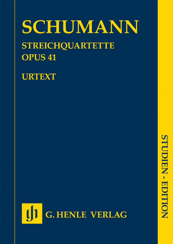 Cover: 9790201898735 | String Quartets Op. 41 | Robert Schumann | Henle Urtext Editions