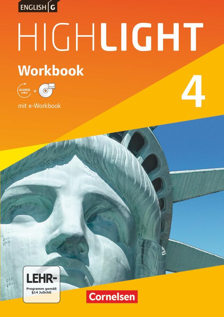 Cover: 9783060333264 | English G Highlight 04: 8. Schuljahr. Workbook mit e-Workbook und...
