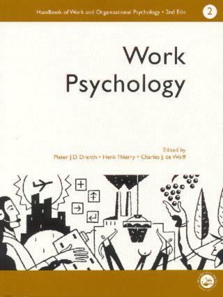Cover: 9780863775239 | A Handbook of Work and Organizational Psychology | Wolff (u. a.)