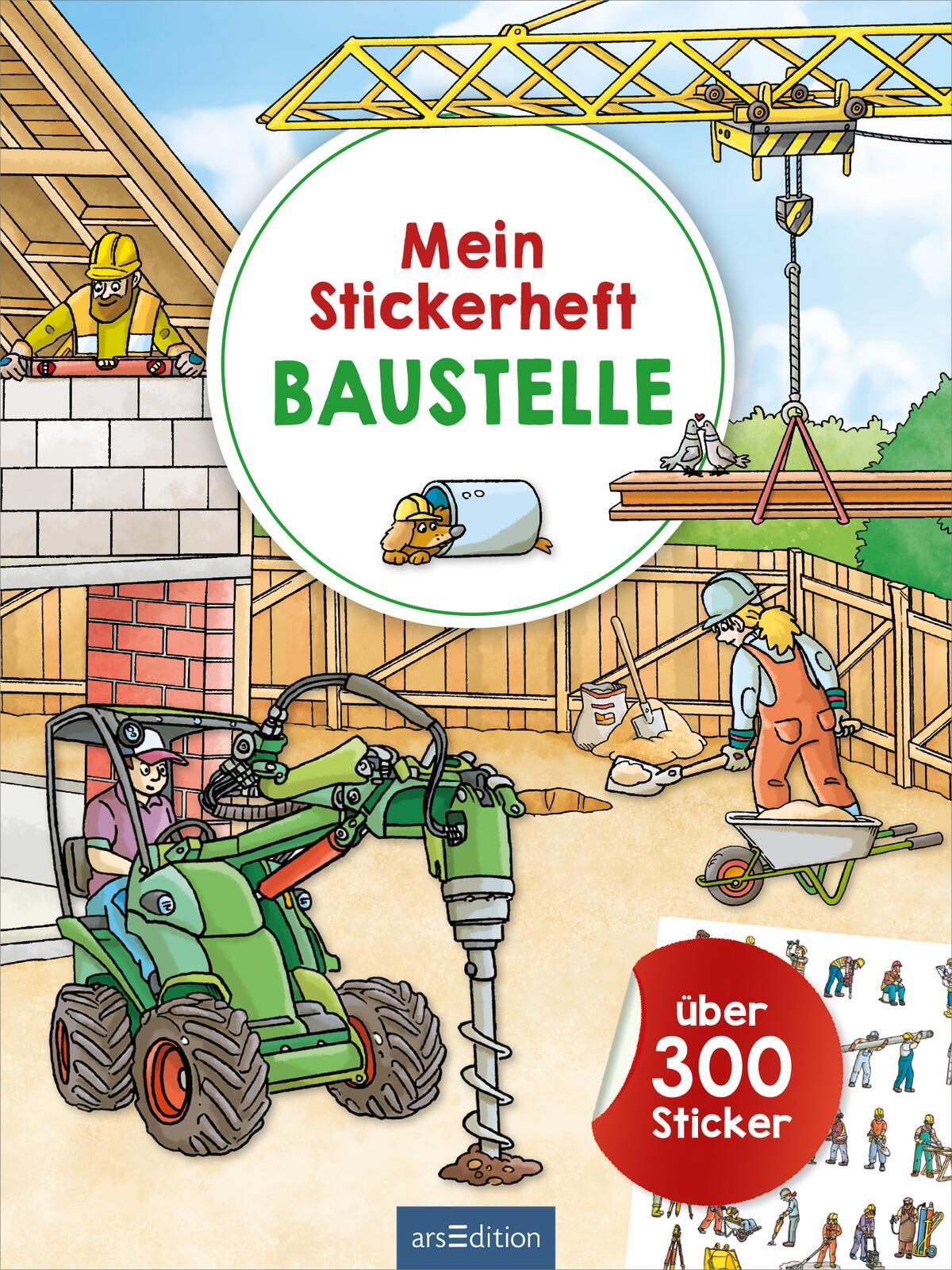 Bild: 9783845860640 | Mein Stickerheft Baustelle | Über 300 Sticker | Sebastian Coenen