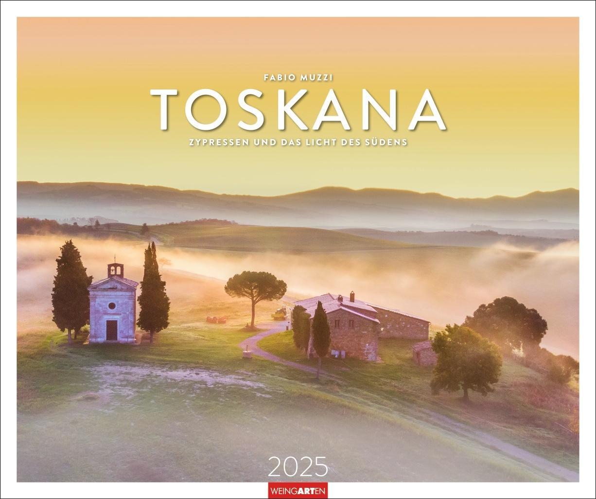 Cover: 9783839900208 | Toskana Kalender 2025 - Zypressen und das Licht des Südens | Kalender