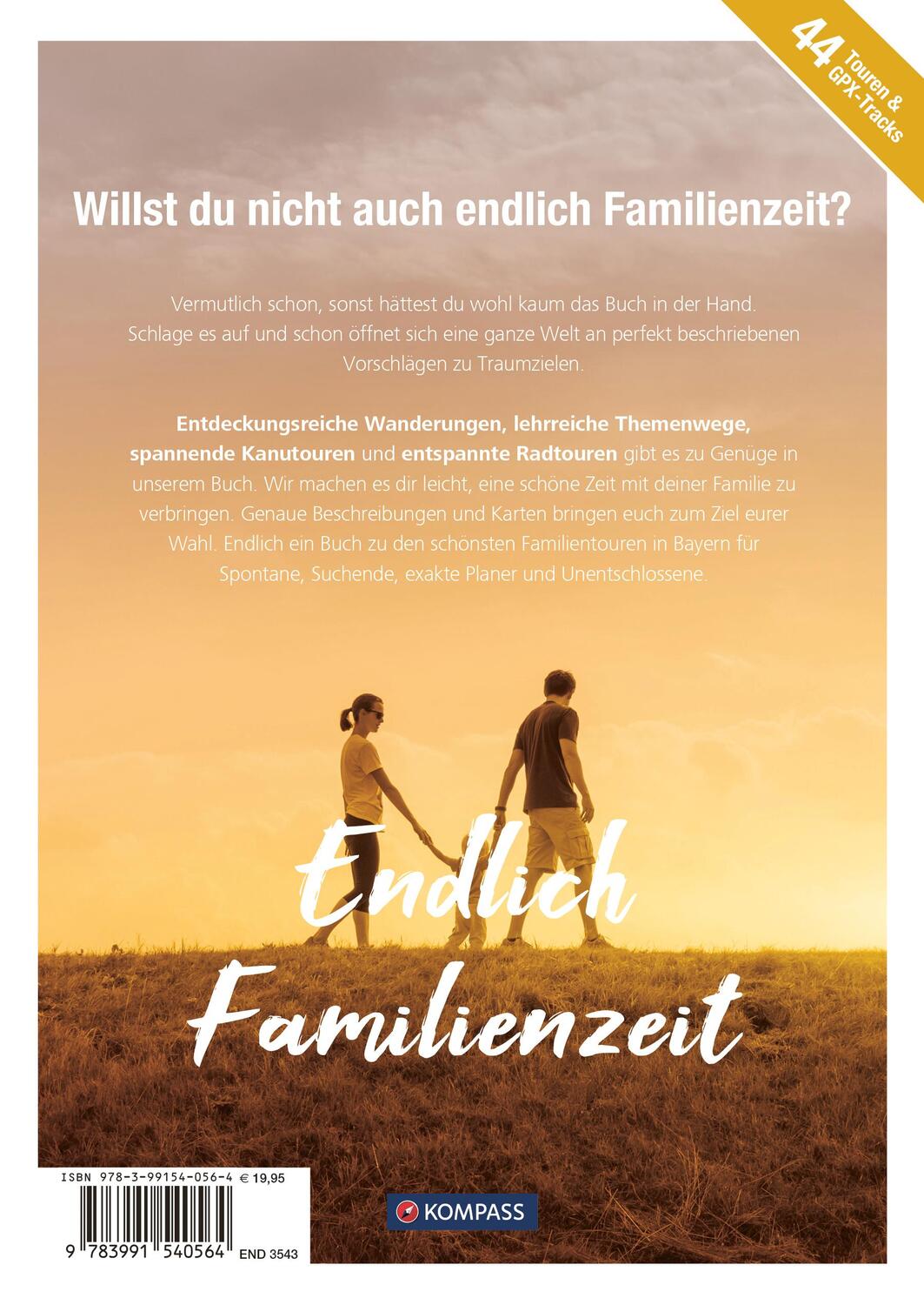 Rückseite: 9783991540564 | KOMPASS Endlich Familienzeit - Bayern | Taschenbuch | KOMPASS Endlich