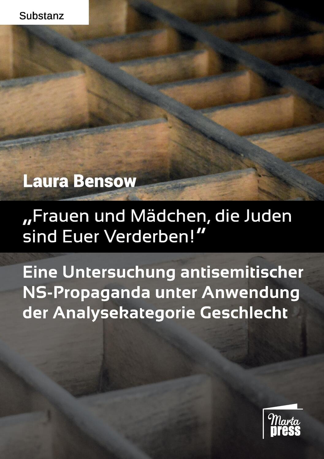 Cover: 9783944442488 | ¿Frauen und Mädchen, die Juden sind Euer Verderben!¿ | Laura Bensow