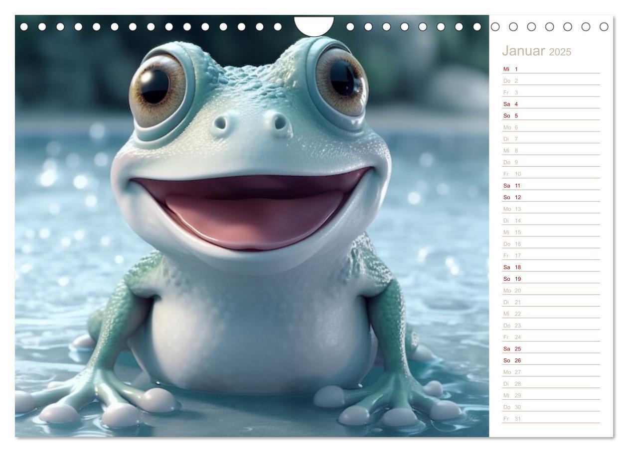 Bild: 9783383909887 | Lachende Frösche (Wandkalender 2025 DIN A4 quer), CALVENDO...