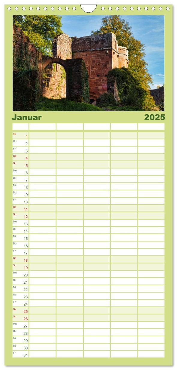 Bild: 9783457096437 | Familienplaner 2025 - Burg Wildenberg mit 5 Spalten (Wandkalender,...