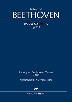 Cover: 9790007187842 | Missa solemnis (Klavierauszug XL) | op. 123, 1817/23 | Beethoven