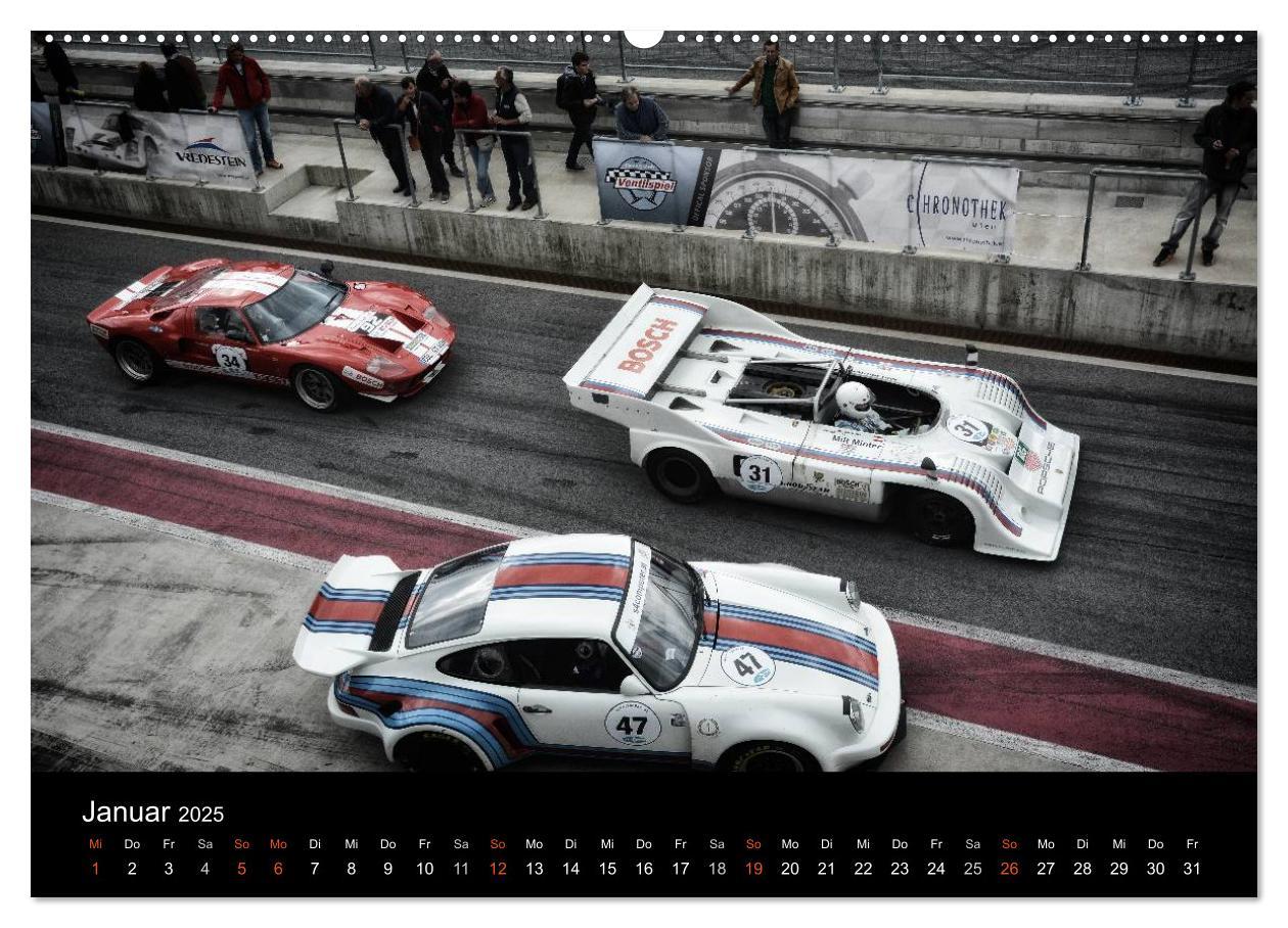 Bild: 9783435757589 | Raceday (hochwertiger Premium Wandkalender 2025 DIN A2 quer),...