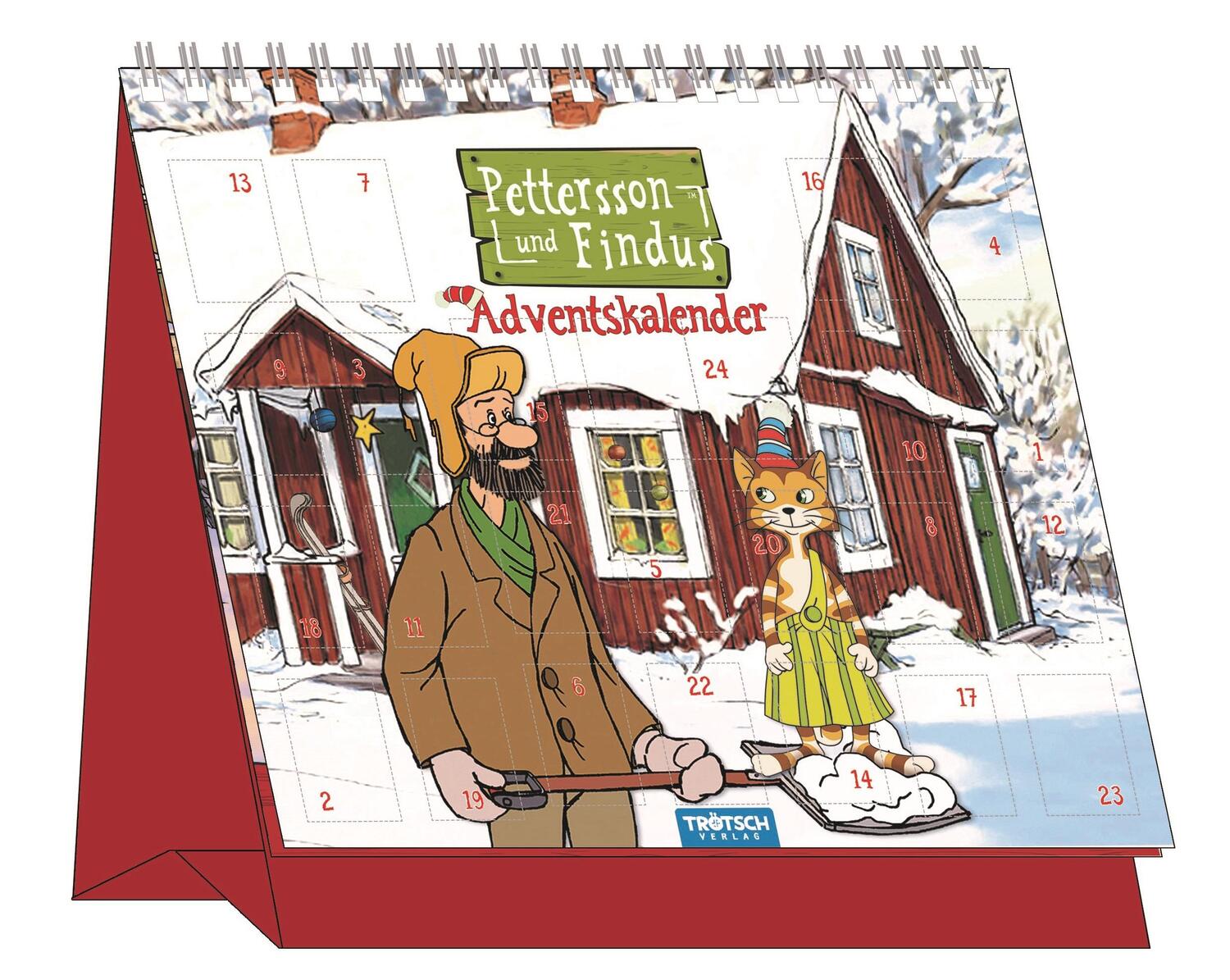 Cover: 9783957743923 | Adventskalender "Pettersson und Findus" | Aufstelladventskalender