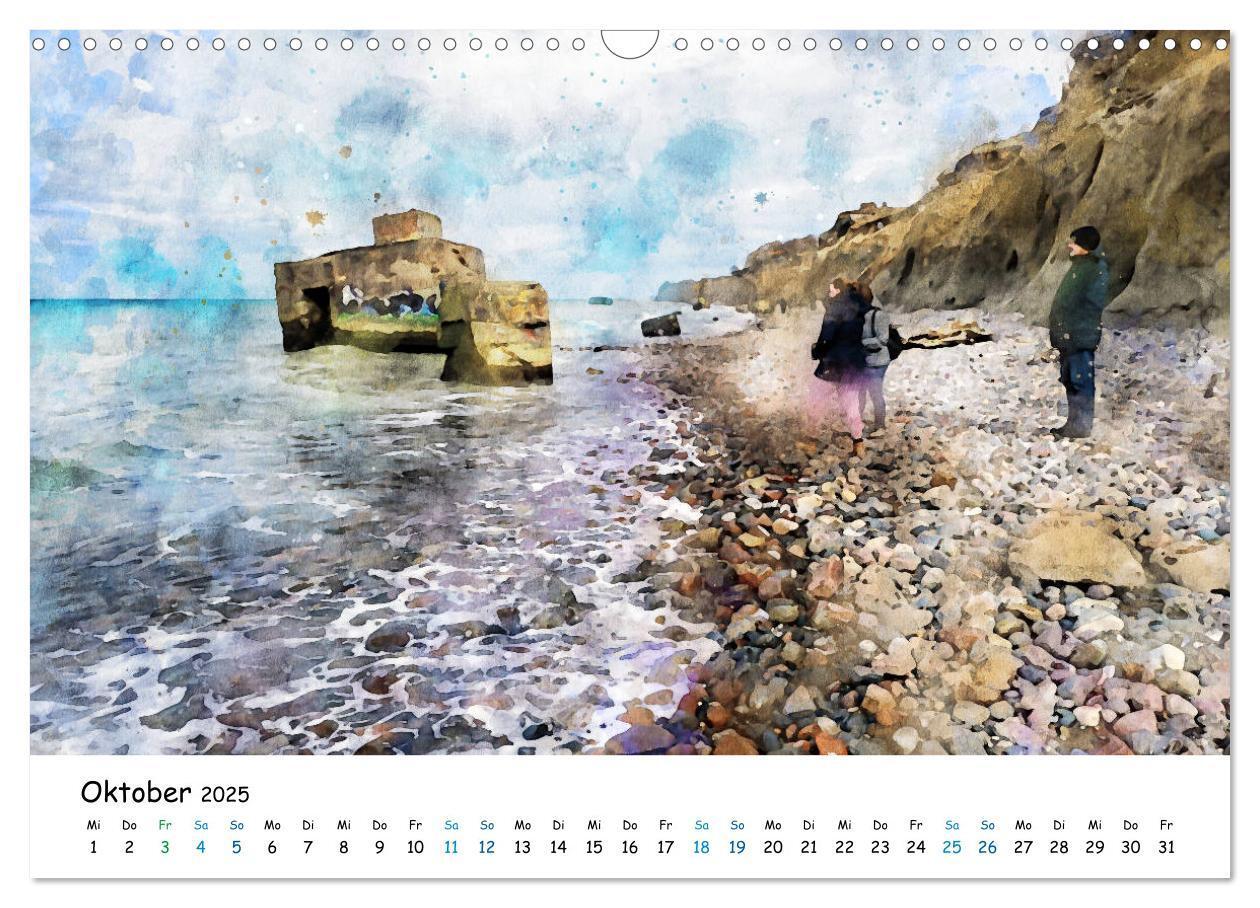 Bild: 9783435144693 | Aquarell Illustrationen vom Darß (Wandkalender 2025 DIN A3 quer),...