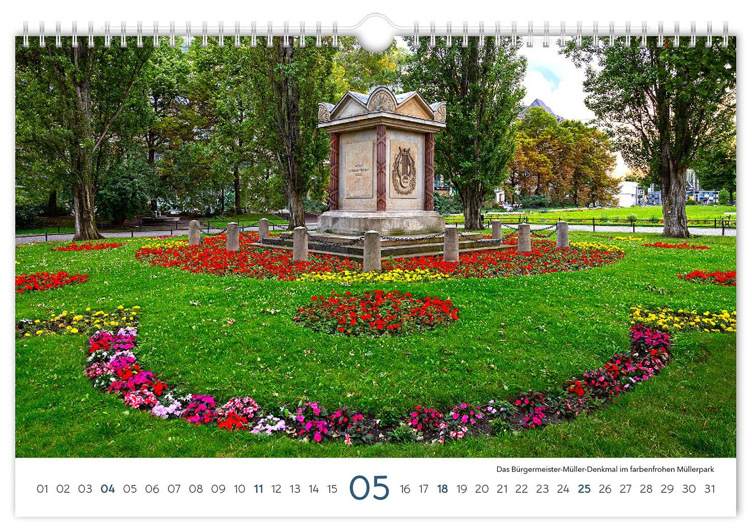 Bild: 9783910680685 | Kalender Leipzig 2025 | 30 x 20 cm weißes Kalendarium | Peter Schubert