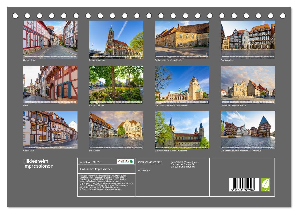 Bild: 9783435052462 | Hildesheim Impressionen (Tischkalender 2025 DIN A5 quer), CALVENDO...