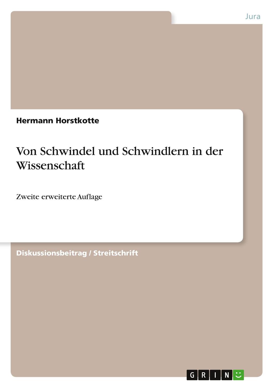 Cover: 9783346398369 | Von Schwindel und Schwindlern in der Wissenschaft | Hermann Horstkotte