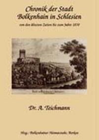 Cover: 9783833409943 | Chronik der Stadt Bolkenhain in Schlesien | A. Teichmann | Buch | 2004