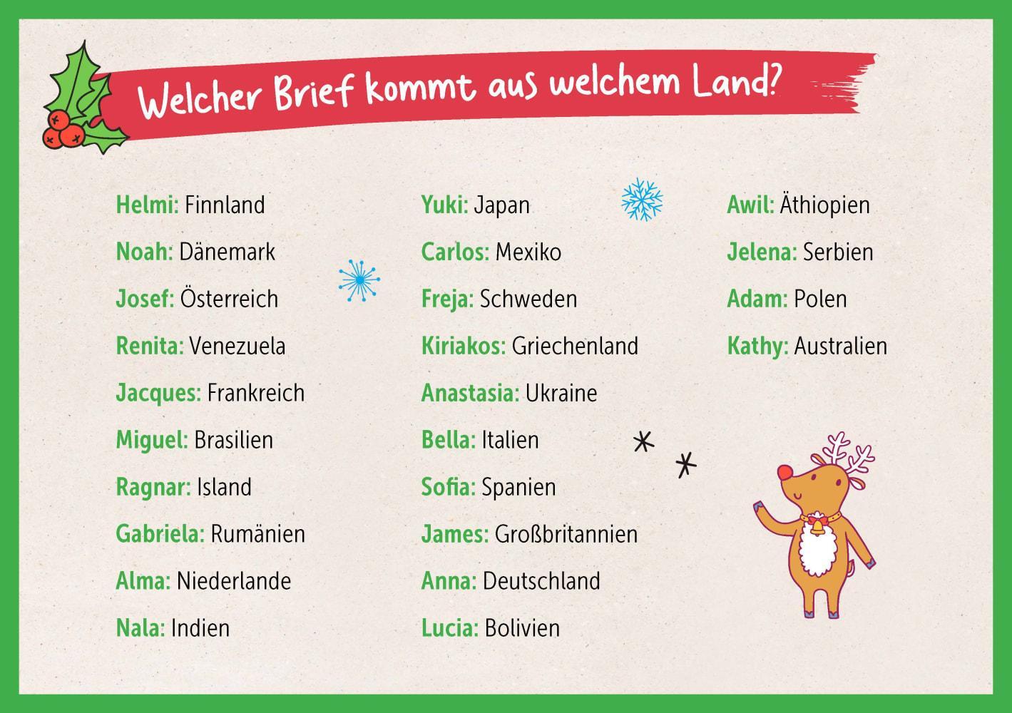 Bild: 4260694922446 | Weihnachtspost aus aller Welt. Adventskalender-Rätsel für Kinder...