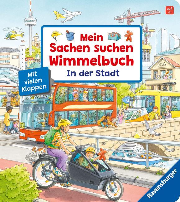 Cover: 9783473418824 | Mein Sachen suchen Wimmelbuch: In der Stadt | Susanne Gernhäuser