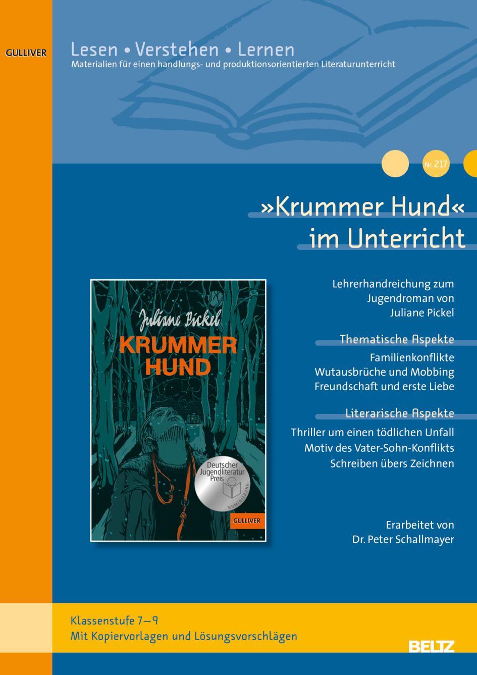 Cover: 9783407720283 | »Krummer Hund« im Unterricht | Peter Schallmayer | Broschüre | Deutsch