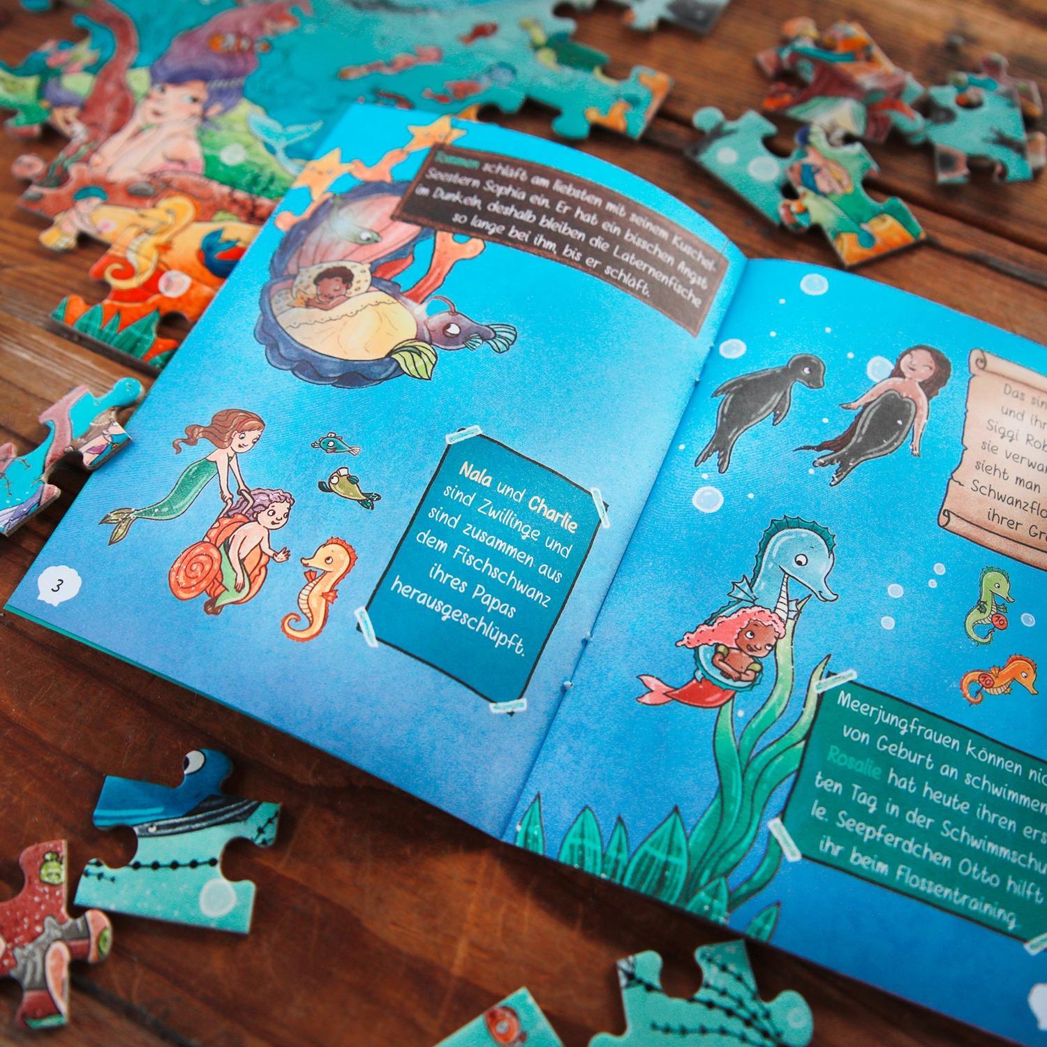 Bild: 4260512186951 | Meerjungfrauen. Puzzle im Buch. 100 Teile | Ruby van der Bogen | Stück