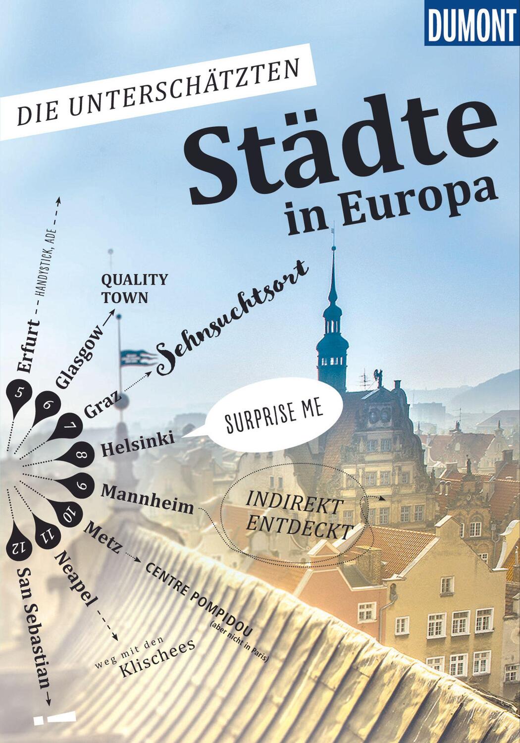 Cover: 9783770188659 | DuMont Bildband Die unterschätzten Städte in Europa | Pasler (u. a.)