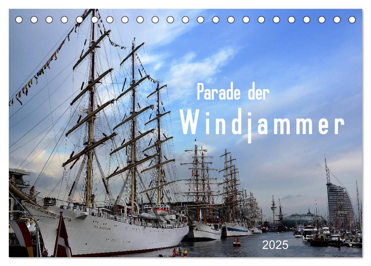 Cover: 9783435438310 | Parade der Windjammer - 2025 (Tischkalender 2025 DIN A5 quer),...