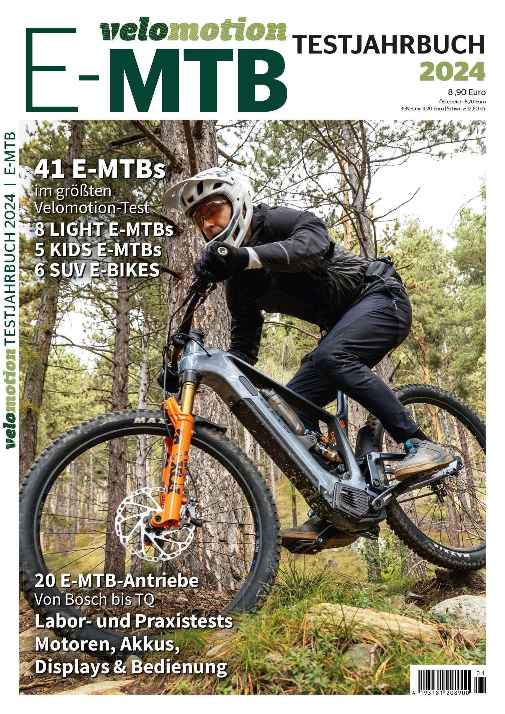 Cover: 9783942596480 | E-MTB Velomotion Testjahrbuch 2024 | Marcus Degen | Taschenbuch | 2024