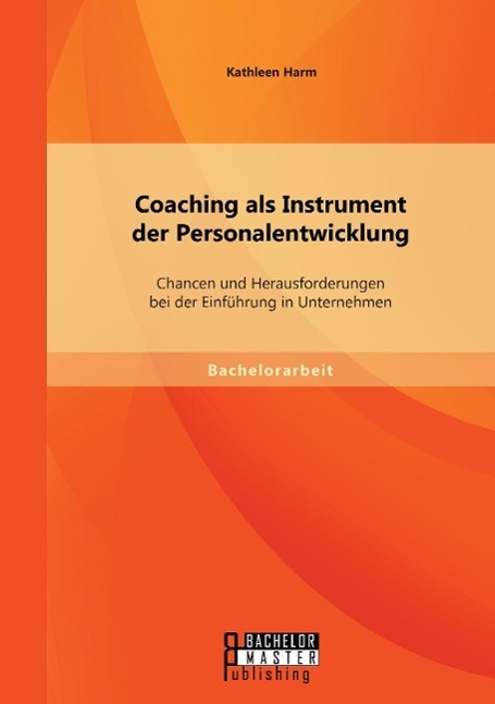 Cover: 9783958200166 | Coaching als Instrument der Personalentwicklung: Chancen und...