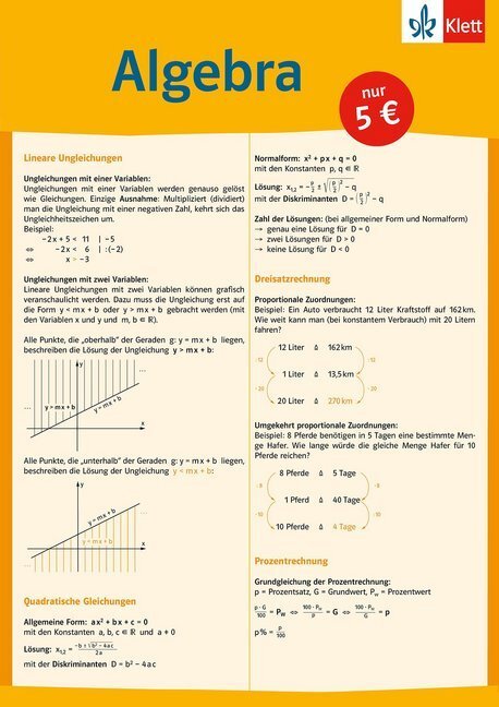 Cover: 9783129203323 | Mathematik auf einen Blick Algebra | Buch | Gefalzt | 2005