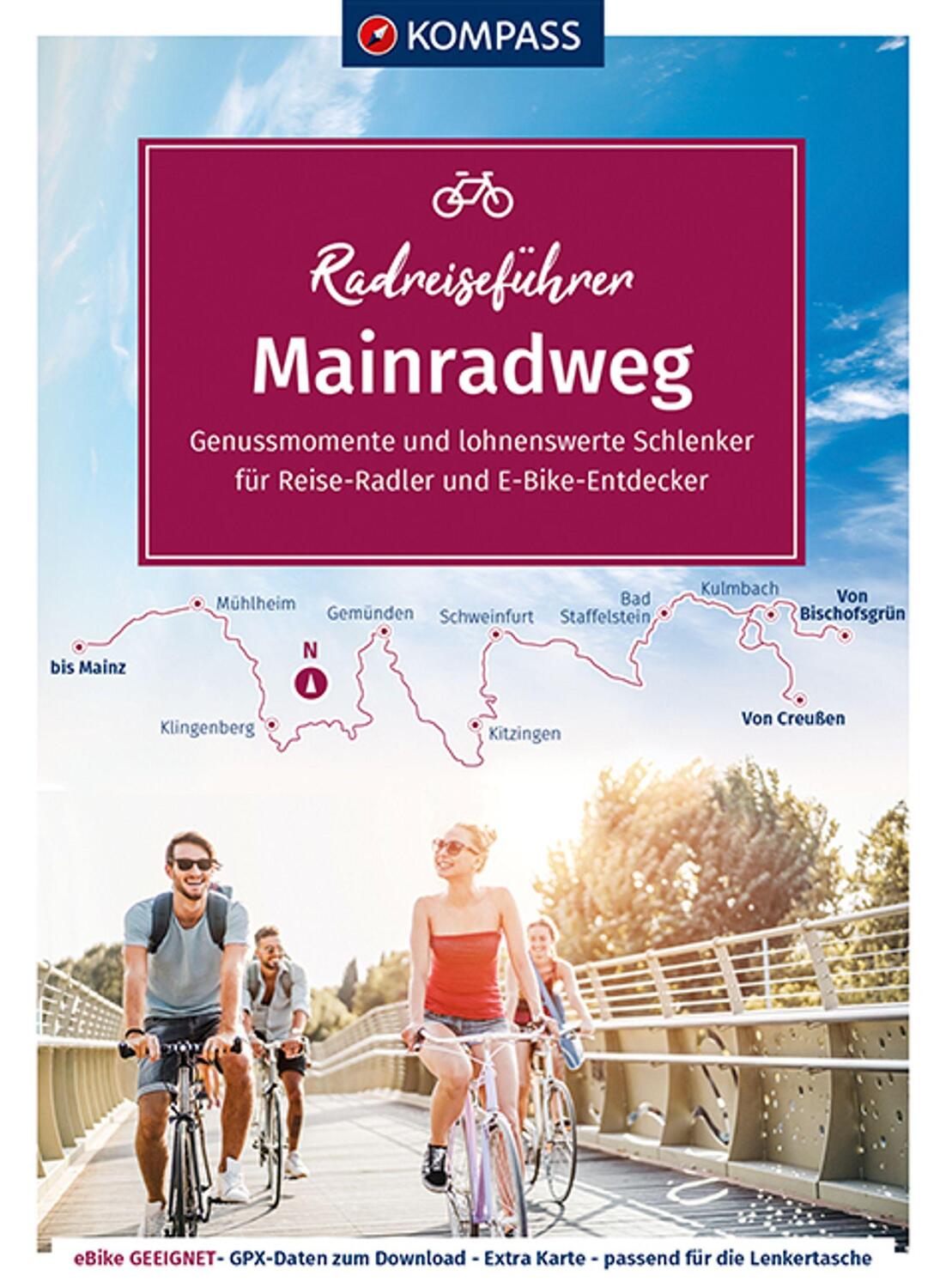 Cover: 9783990447680 | KOMPASS Radreiseführer Mainradweg | KOMPASS-Karten GmbH | Taschenbuch