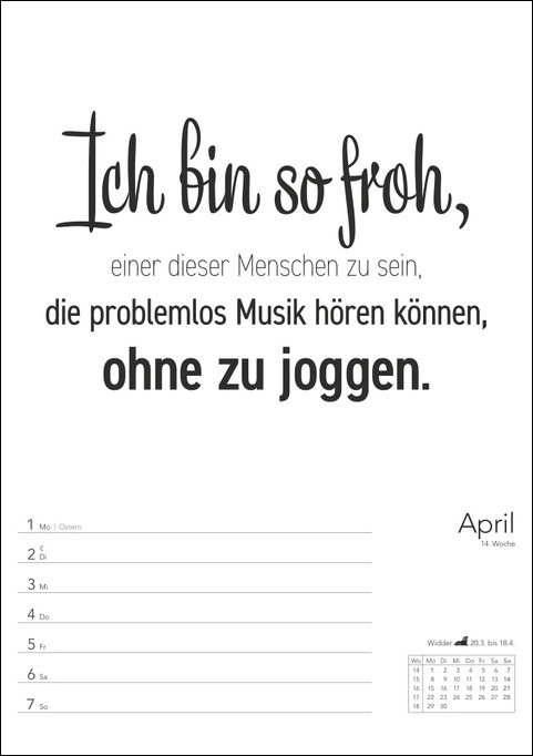 Bild: 9783840032417 | Typo-Sprüche-Kalender Wochenplaner 2024. Praktischer Terminkalender...