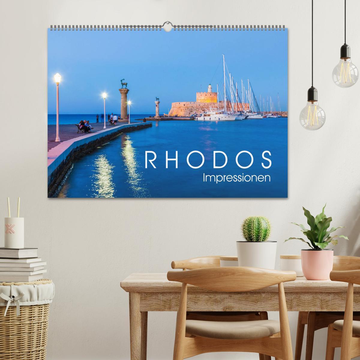 Bild: 9783435399888 | RHODOS Impressionen (Wandkalender 2025 DIN A2 quer), CALVENDO...