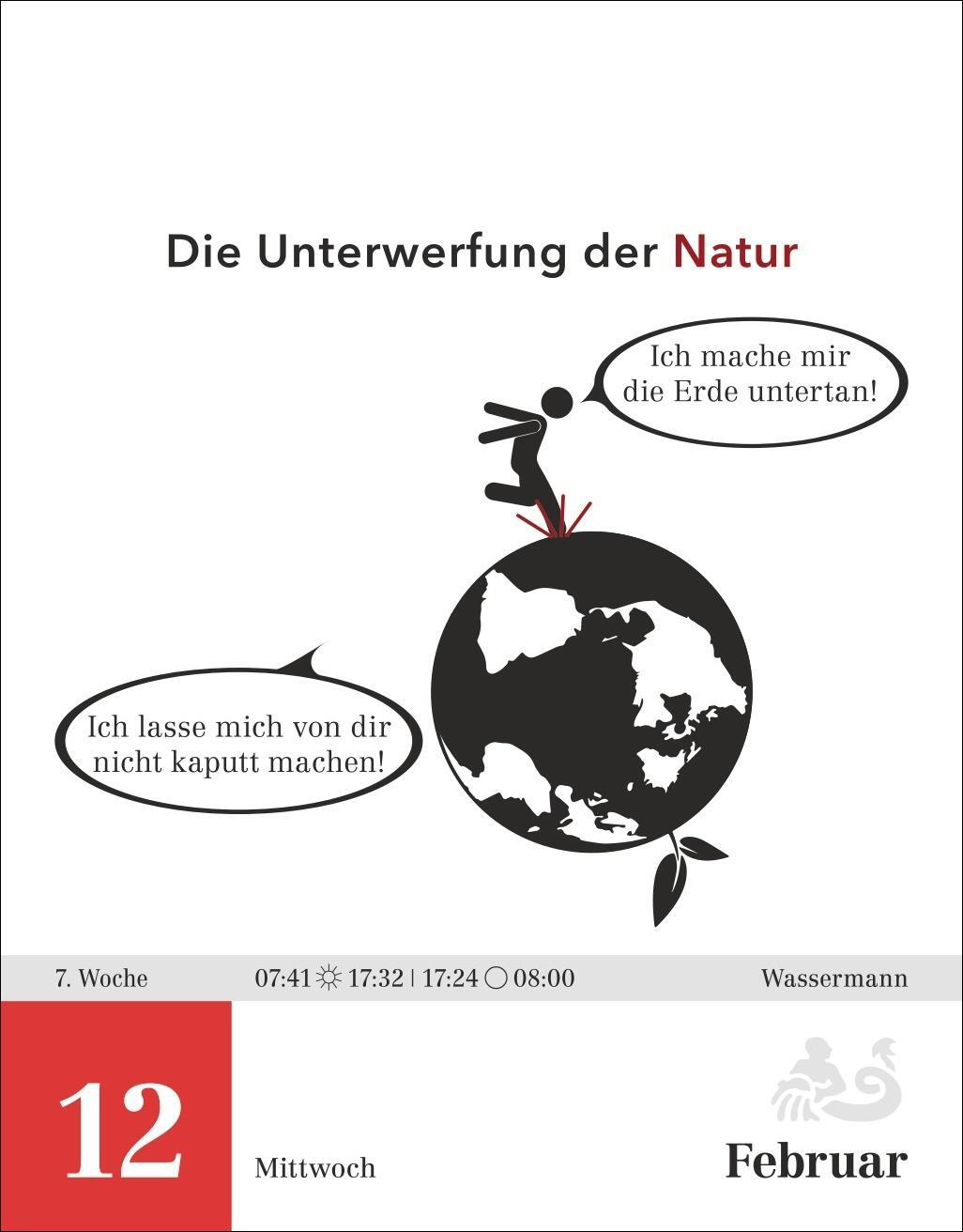 Bild: 9783840034244 | Der Philosophie-Kalender Tagesabreißkalender 2025 | Hattstein (u. a.)