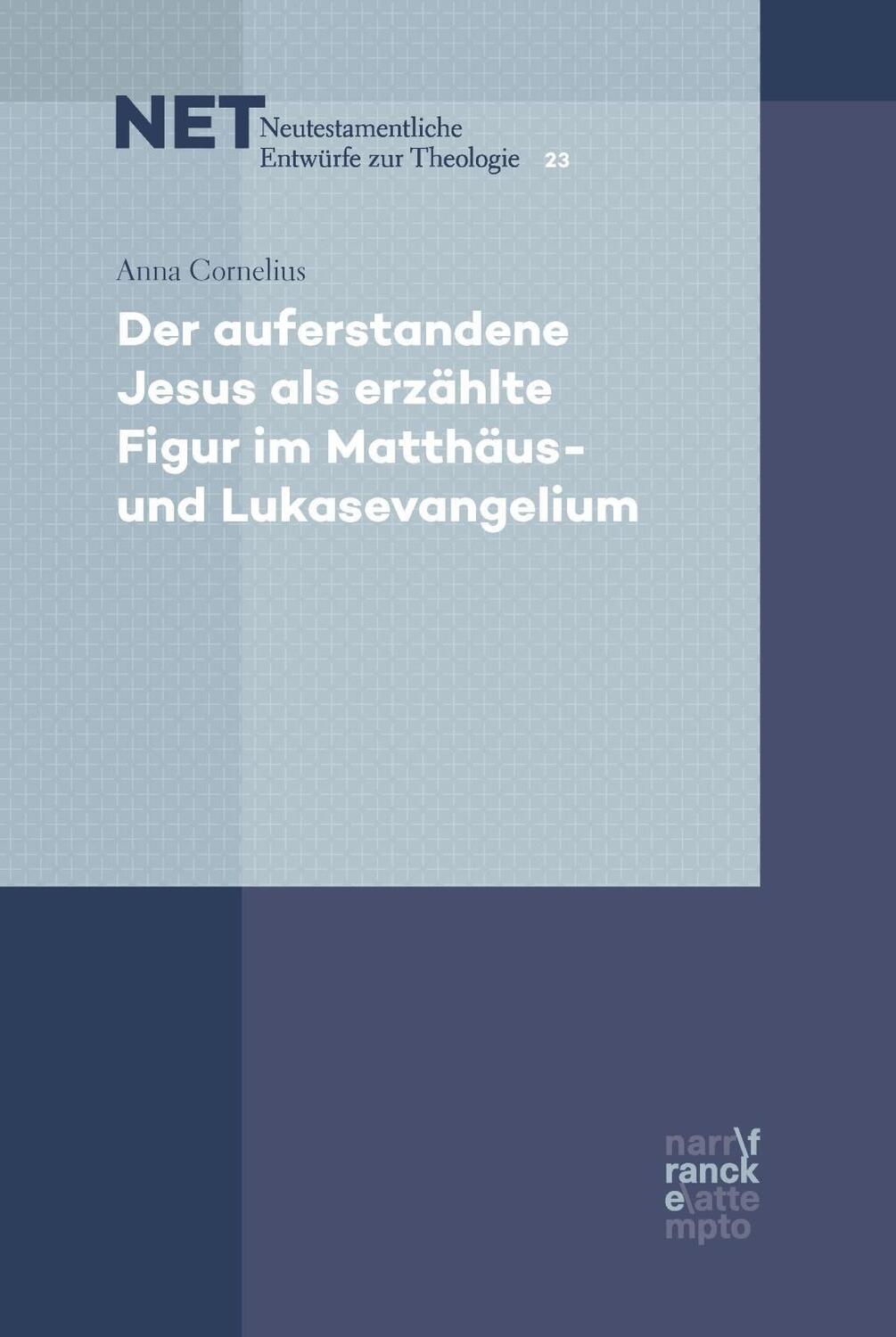 Cover: 9783772086090 | Der auferstandene Jesus als erzählte Figur im Matthäus- und...