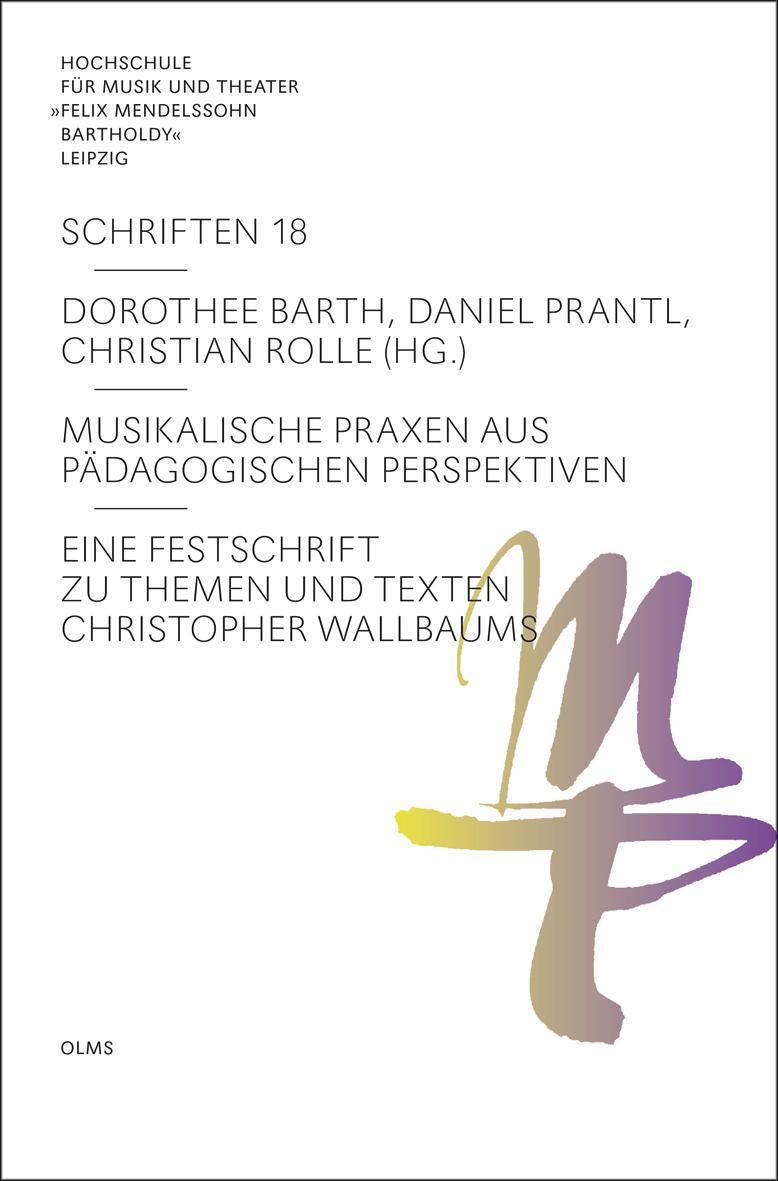 Cover: 9783487160986 | Musikalische Praxen aus pädagogischen Perspektiven | Barth (u. a.)