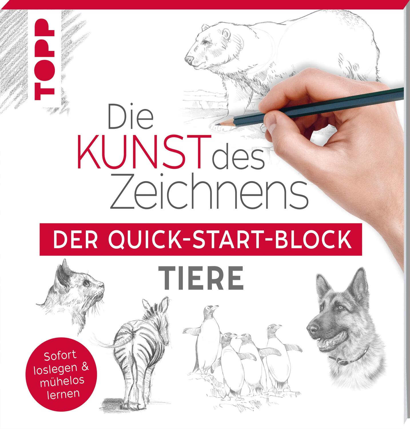 Cover: 9783772447648 | Die Kunst des Zeichnens Tiere. Der Quick-Start-Block | Frechverlag