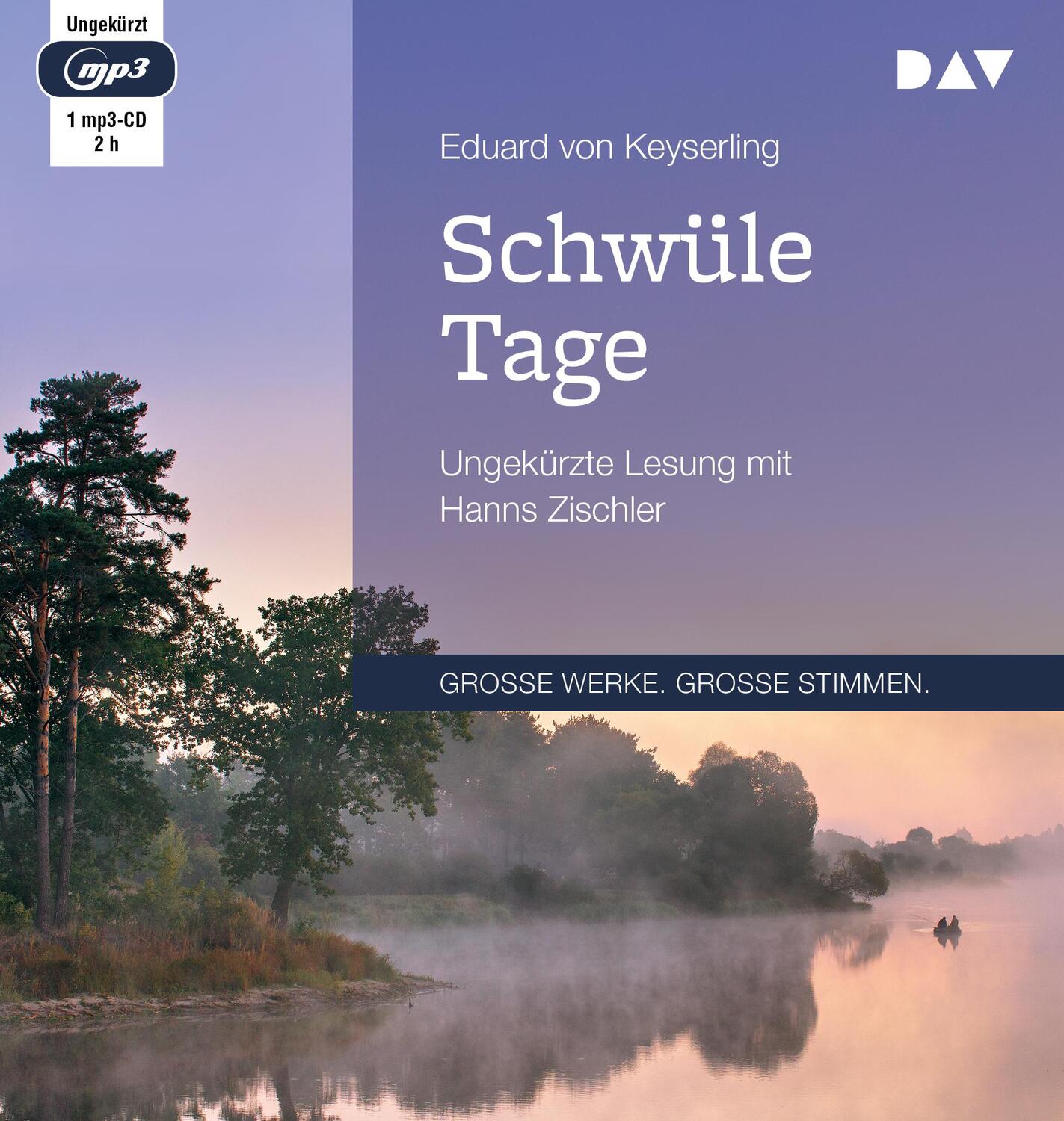 Cover: 9783742409287 | Schwüle Tage | Ungekürzte Lesung mit Hanns Zischler (1 mp3-CD) | MP3