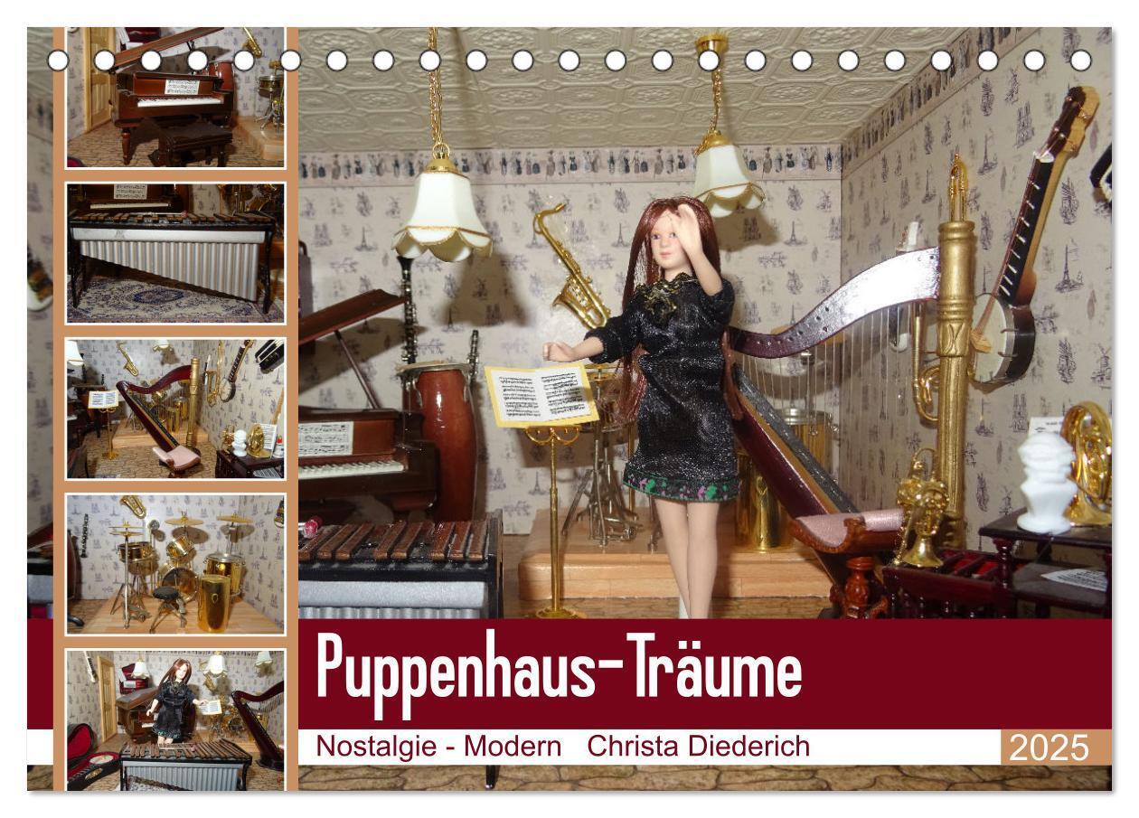 Cover: 9783435045686 | Puppenhaus-Träume (Tischkalender 2025 DIN A5 quer), CALVENDO...