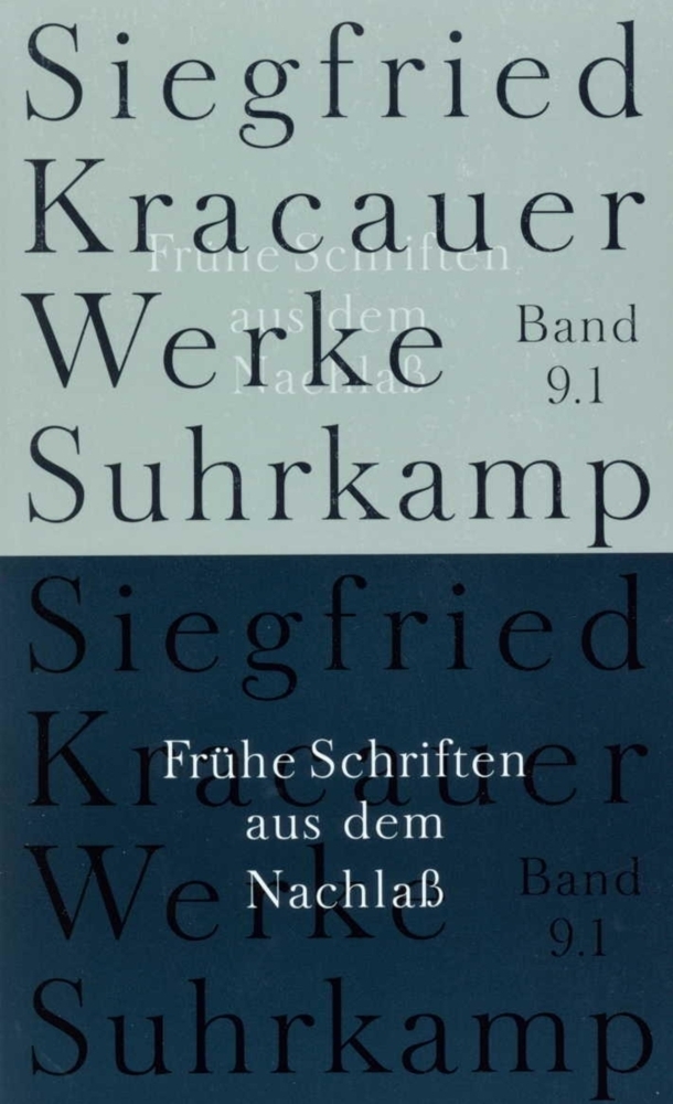 Cover: 9783518583494 | Werke in neun Bänden, 2 Teile | Siegfried Kracauer | Taschenbuch