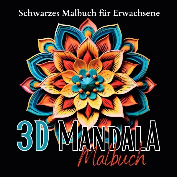 Cover: 9783757561949 | Schwarzes "Mandala Malbuch für Erwachsene". | Malbücher | Taschenbuch