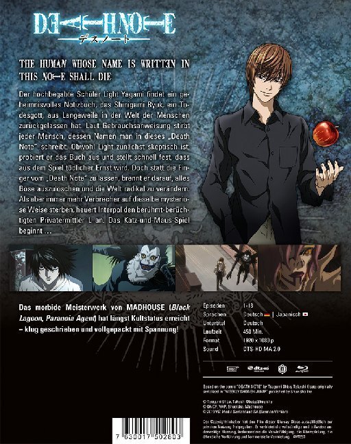 Bild: 7630017502803 | Death Note - Blu-ray-Box 1 (Episode 01-18) (3 Blu-rays) | CH | Yanagi