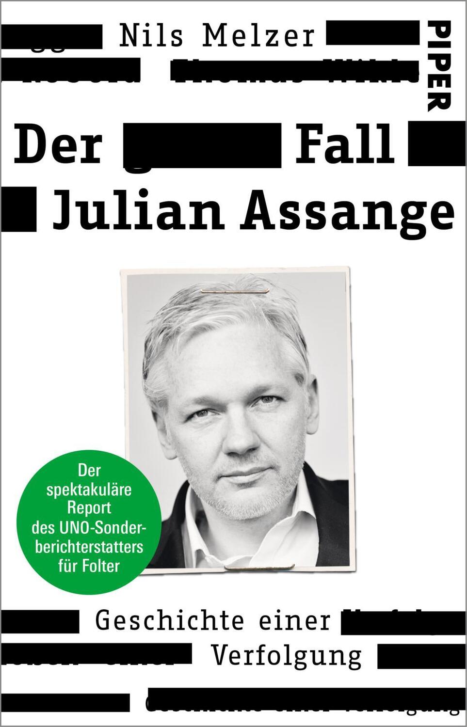 Cover: 9783492319447 | Der Fall Julian Assange | Nils Melzer | Taschenbuch | 336 S. | Deutsch