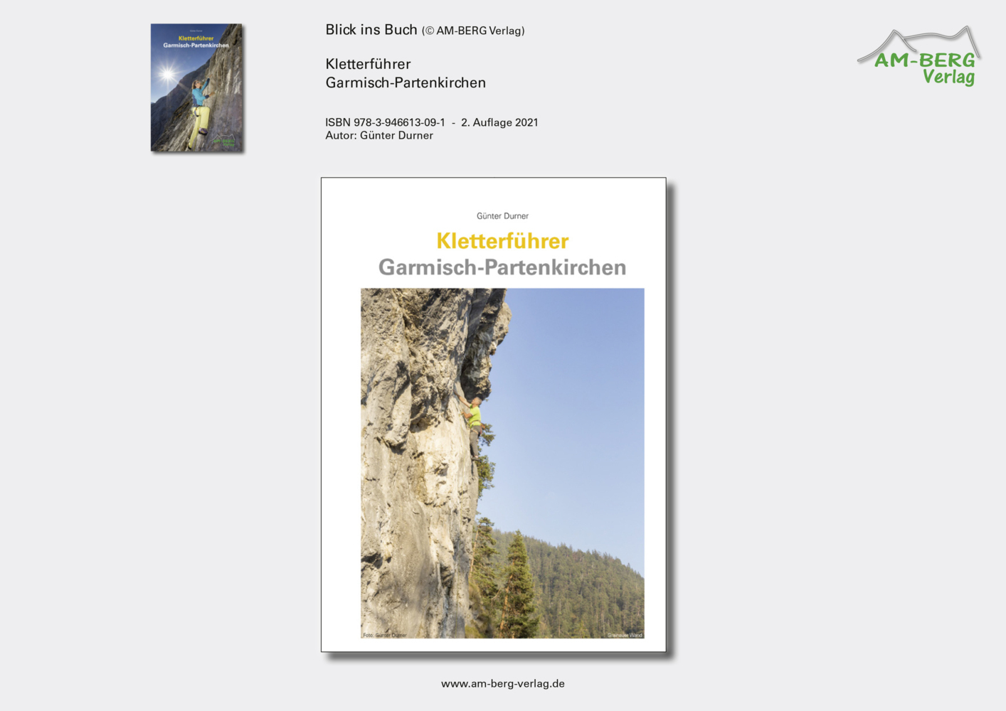 Bild: 9783946613091 | Kletterführer Garmisch-Partenkirchen | Günter Durner | Buch | Deutsch