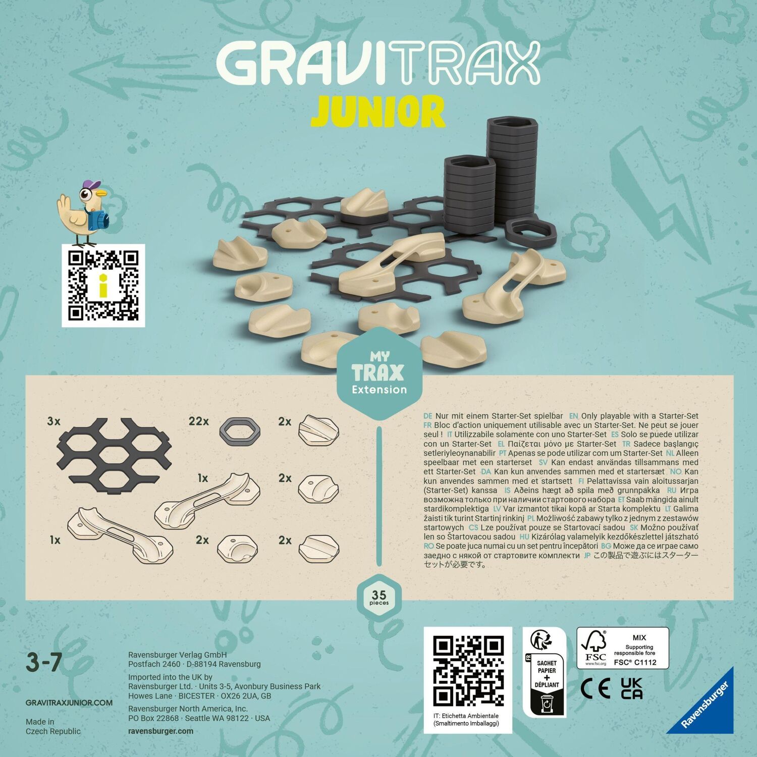 Bild: 4005556274017 | Ravensburger GraviTrax Junior Extension Trax - Erweiterbare...