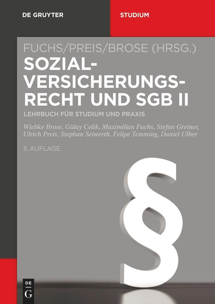 Cover: 9783110648881 | Sozialversicherungsrecht und SGB II | Lehrbuch für Studium und Praxis