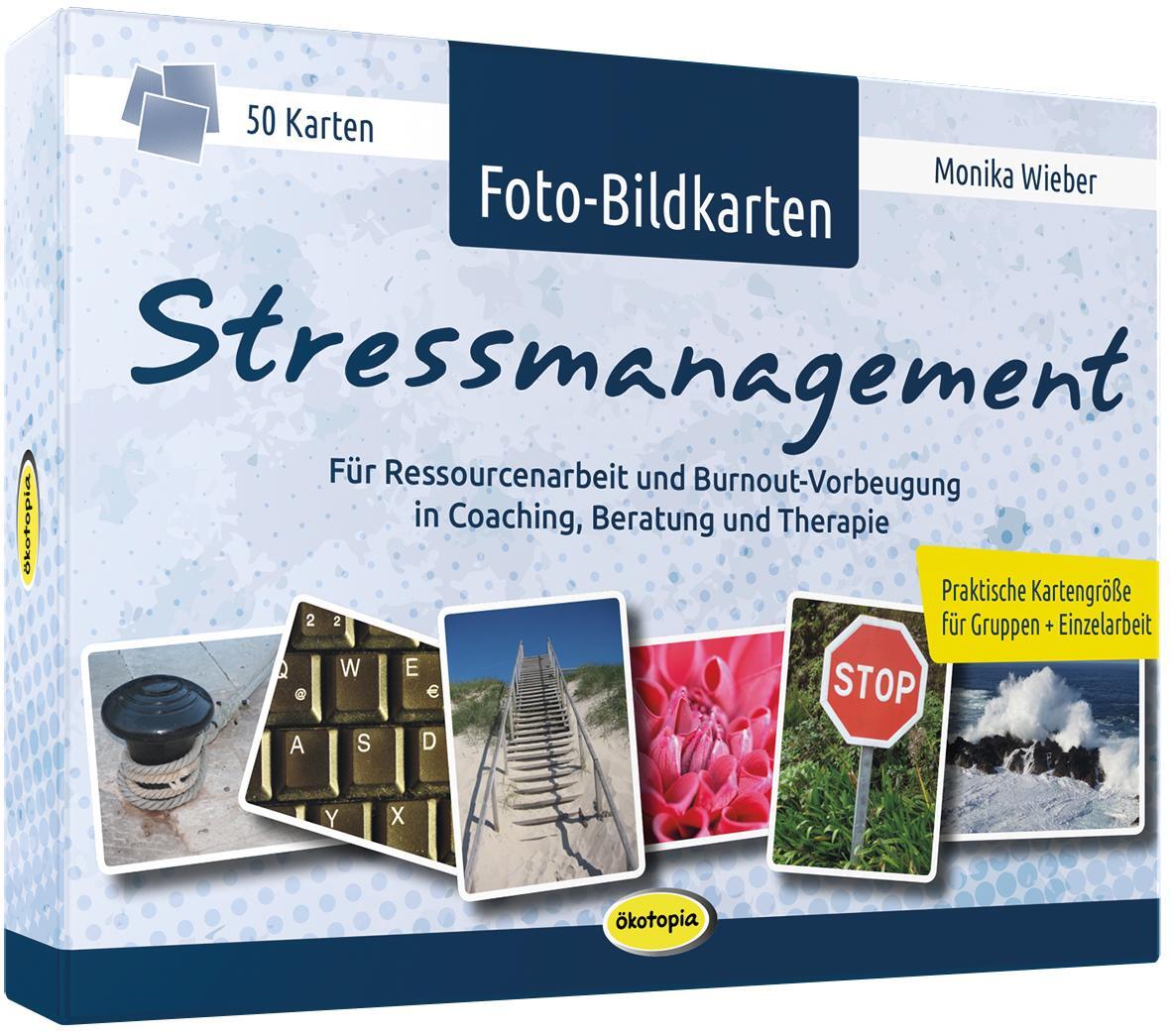 Cover: 9783960463092 | Foto-Bildkarten Stressmanagement | Monika Wieber | Pappbox | 50 S.