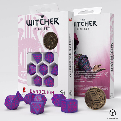Cover: 5907699496129 | The Witcher Dice Set. Dandelion - The Conqueror of Hearts | Q-workshop