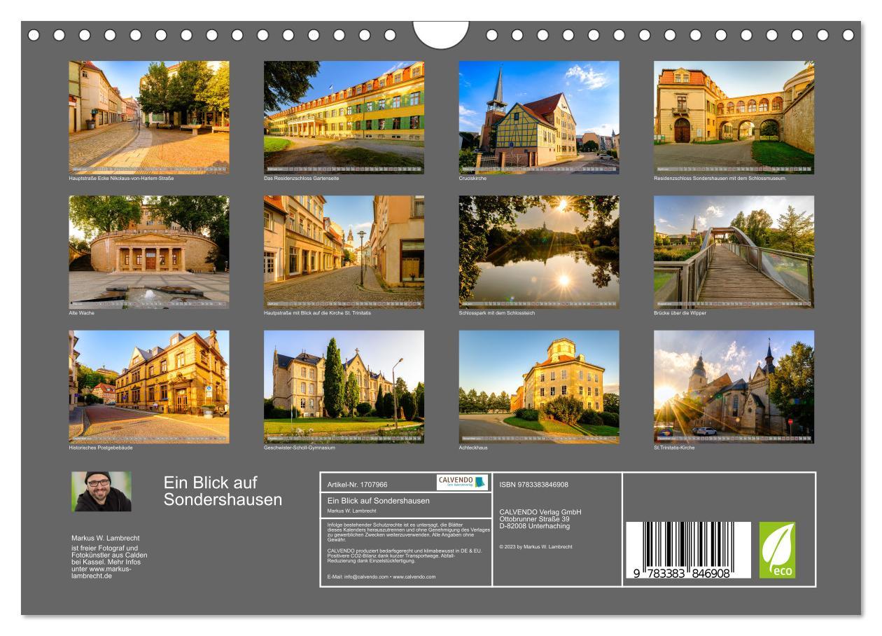 Bild: 9783383846908 | Ein Blick auf Sondershausen (Wandkalender 2025 DIN A4 quer),...